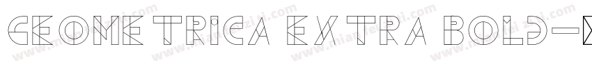 Geometrica Extra Bold字体转换